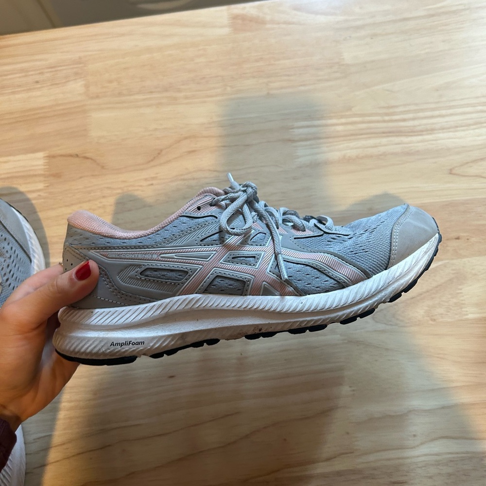 ASICS Women's Athletic Shoes in Gray and Pink